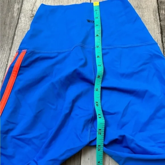 Wear It To Heart WITH Double Stripe Leggings Electric Blue Neon Small Rollergirl - Picture 6 of 11